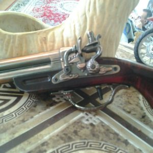 فندک مدل تفنگ دولول فلزی20سانتی