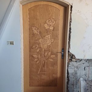 درب چوبی باچارچوب