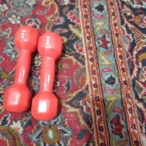 دمبل پلاستیکی دوکیلویی