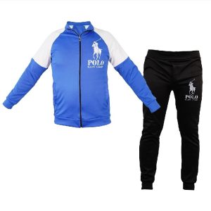 ست سویشرت شلوار polo مردانه آبی  تیره مدل zarya
