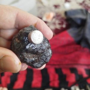 شهاب سنگ الماس سیاه عقیق زمرد و فسیل
