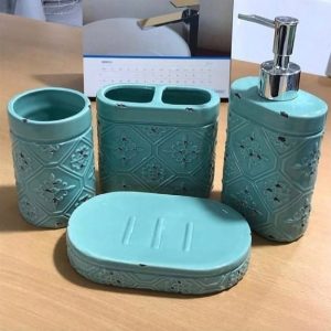 ست جا مایع سرامیکی دست ساز وارداتی روستیک وینتیج