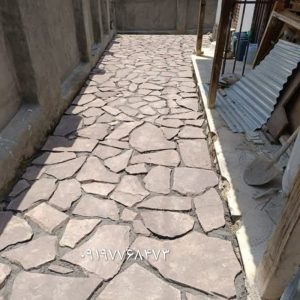 اجرای سنگ لاشه نما دیوار ویلا