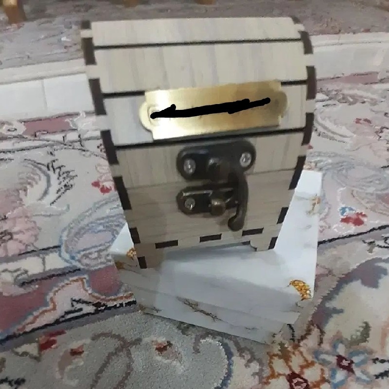 جعبه طلا و جواهر و سکه