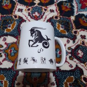 لیوان سرامیکی طرح تولد دی ماهی