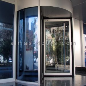 درب اتوماتیک شیشه ای گردان