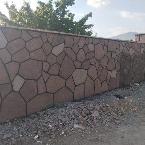 اجرای سنگ مالون سنگ لاشه سنگ ورقه ای