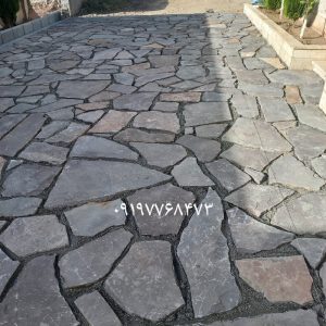 اجرای سنگ لاشه دیوار نما ویلا