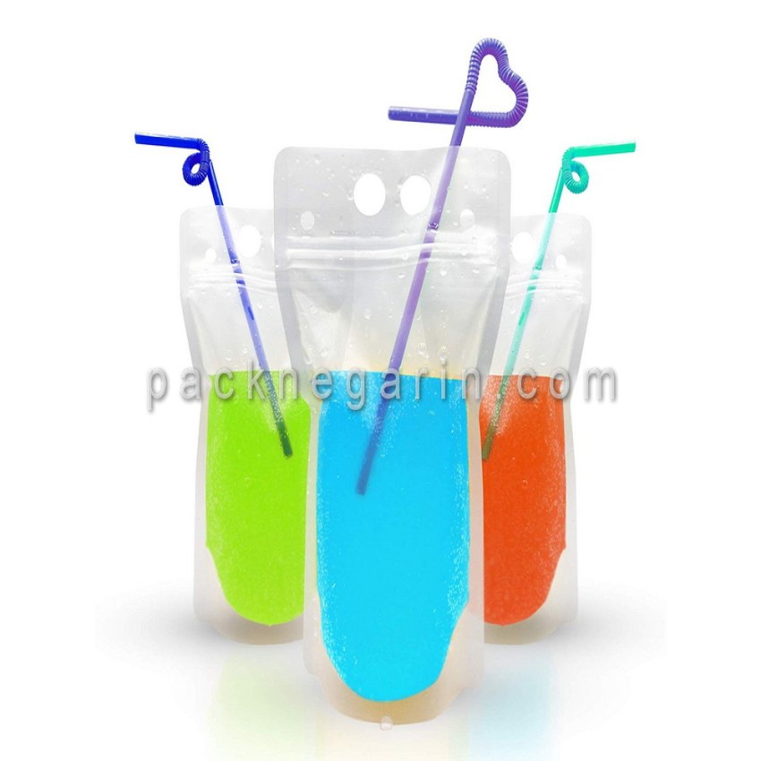 پاکت نوشیدنی نی دار