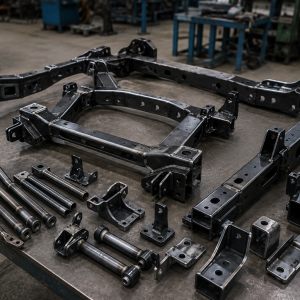 برش روتاری و خمکاری CNC قطعات شاسی خودرو