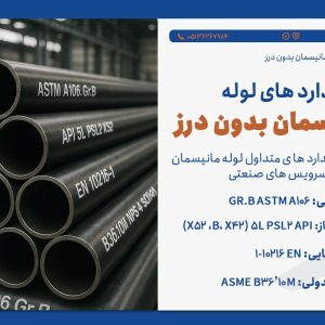 تامین لوله مانیسمان رده ۸۰ - بازرگانی پورمرادی