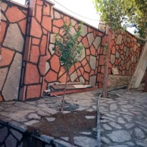 اجرای سنگ لاشه دیوار